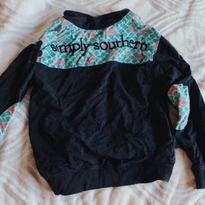 simply southern quarter zip - xs/s